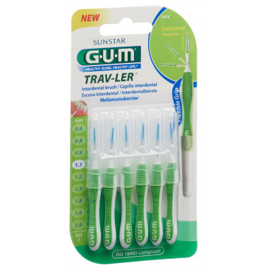 GUM TRAV-LER Trav-Ler 1.1mm ISO 3 conic grün