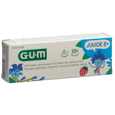 GUM Junior Zahngel 6+ Jahre Erdbeere