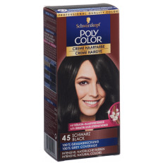 Schwarzkopf Poly Color Creme Haarfarbe 45 schwarz