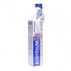 ELGYDIUM Mixpack Weisse Zähne Zahnpasta 75ml mit -50% auf Zahnbürste