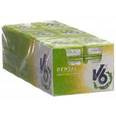 V6 Dental Care Kaugummi Green Tea Jasmine