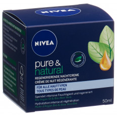 NIVEA Pure&Natural Regenerierende Nachtcreme Nachtcreme